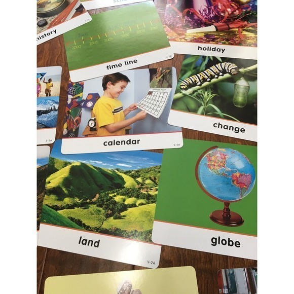 Harcourt Social‎ Studies: Vocab Picture Cards Kindergarten History 10”x 8”Cards - Picture 5 of 12